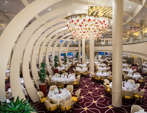 cruise ship dining room koningsdam