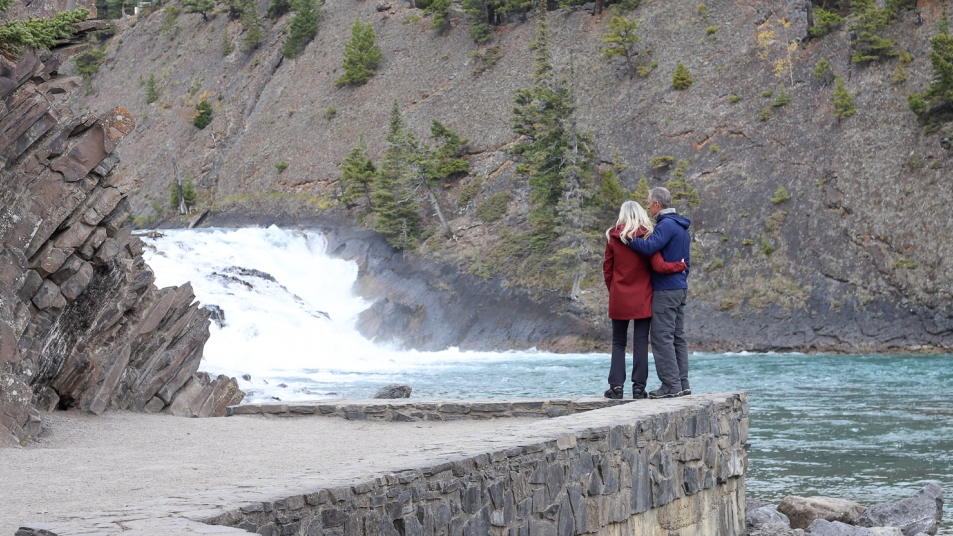 Bow Falls in Banff