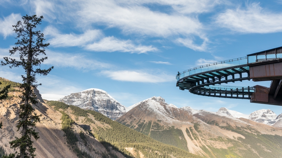 Glacier Skywalk along the Icefields Parkway