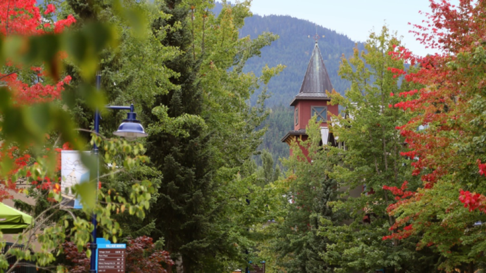 Pedestrian-friendly Whistler Village.