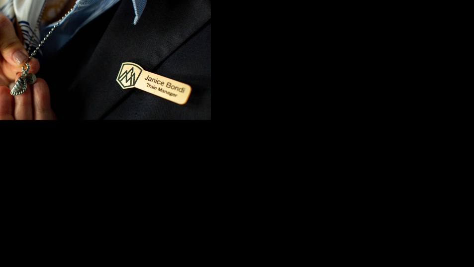 The necklace Bondi wears on every train journey.