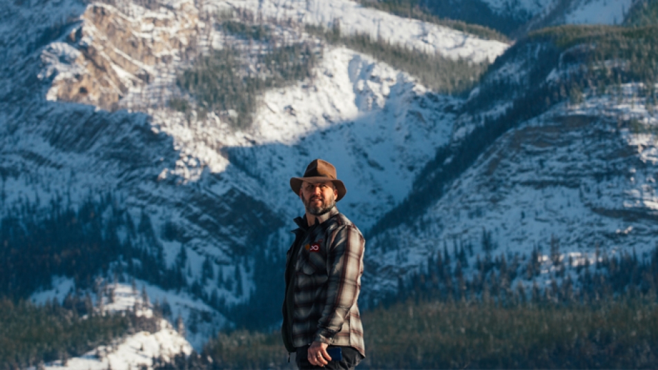 Urie, a natural born explorer, calls the mountains and valleys of Jasper, Alberta, home.