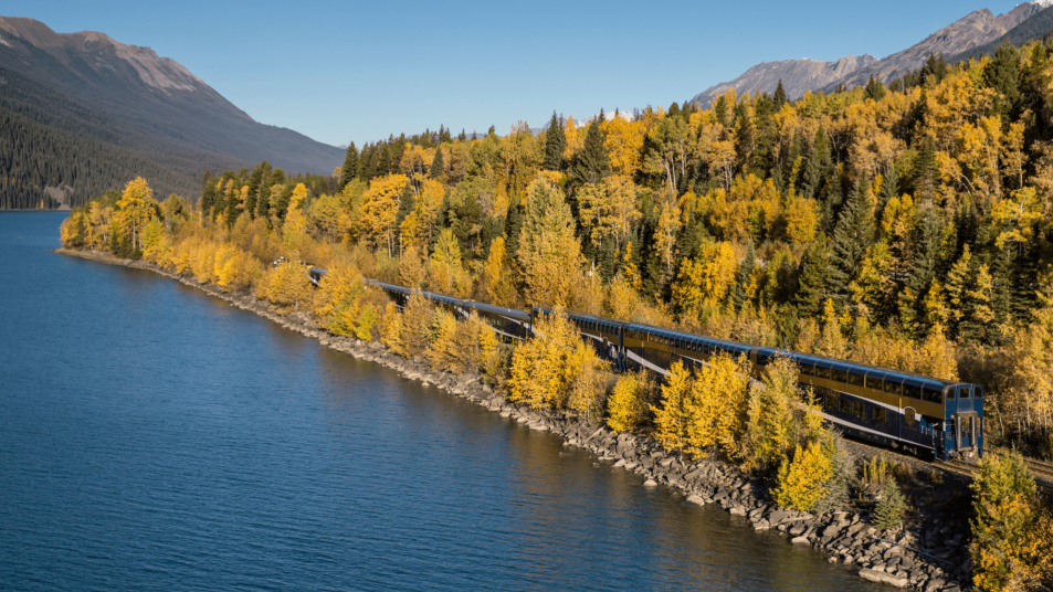 Rocky Mountaineer on our Journey through the Clouds route. 