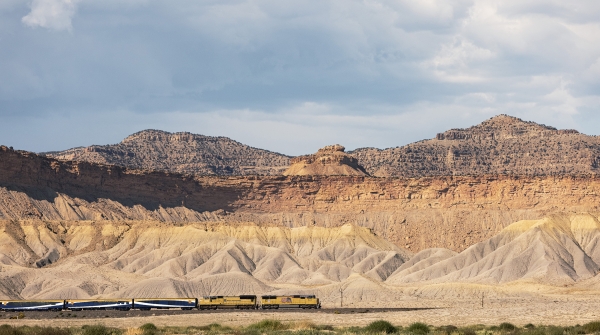 Train in the desert