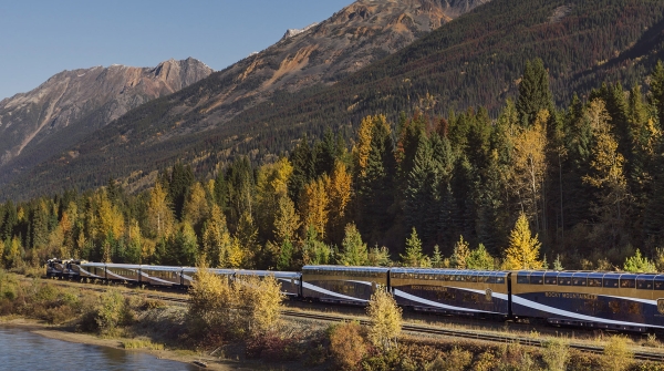 train in the mountains